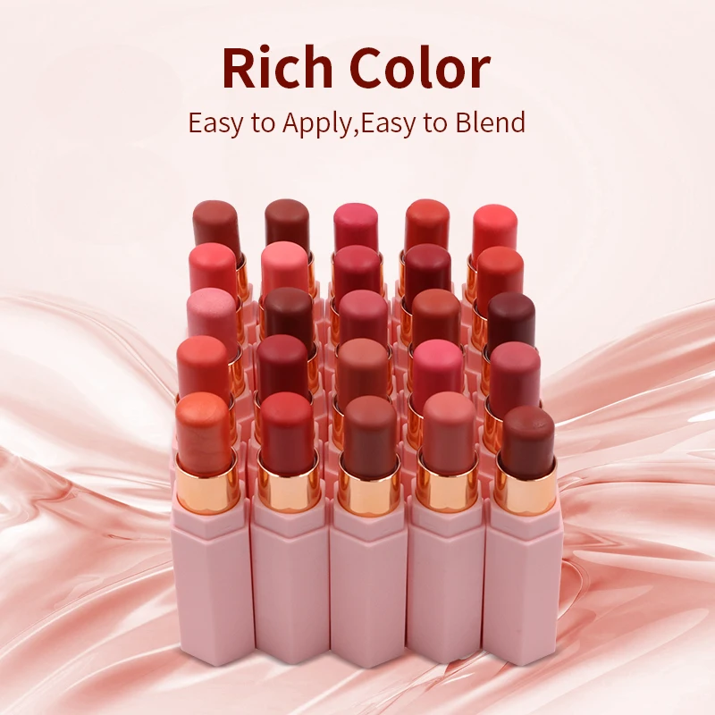 Waterproof Buildable Blusher High Color Rendering Lightweight Coverage Cream Blush Stick Makeup supplier