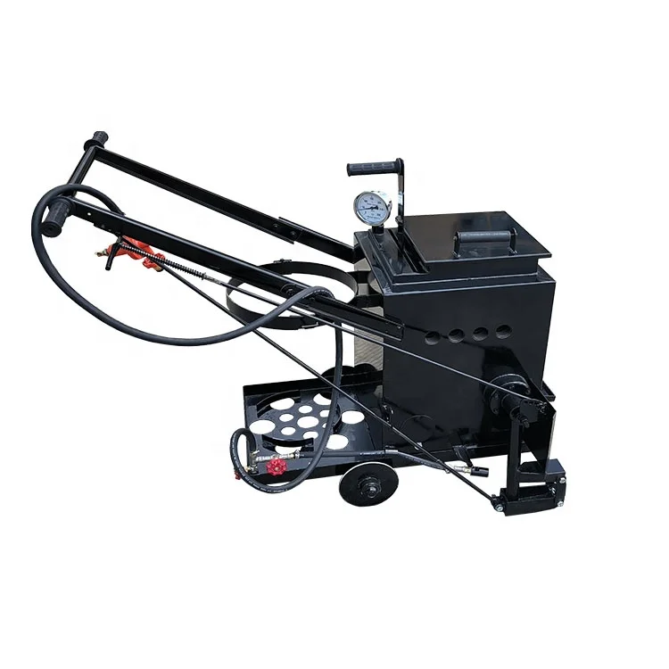 Hand push Asphalt crack Sealant heating cart for road pavement repair process