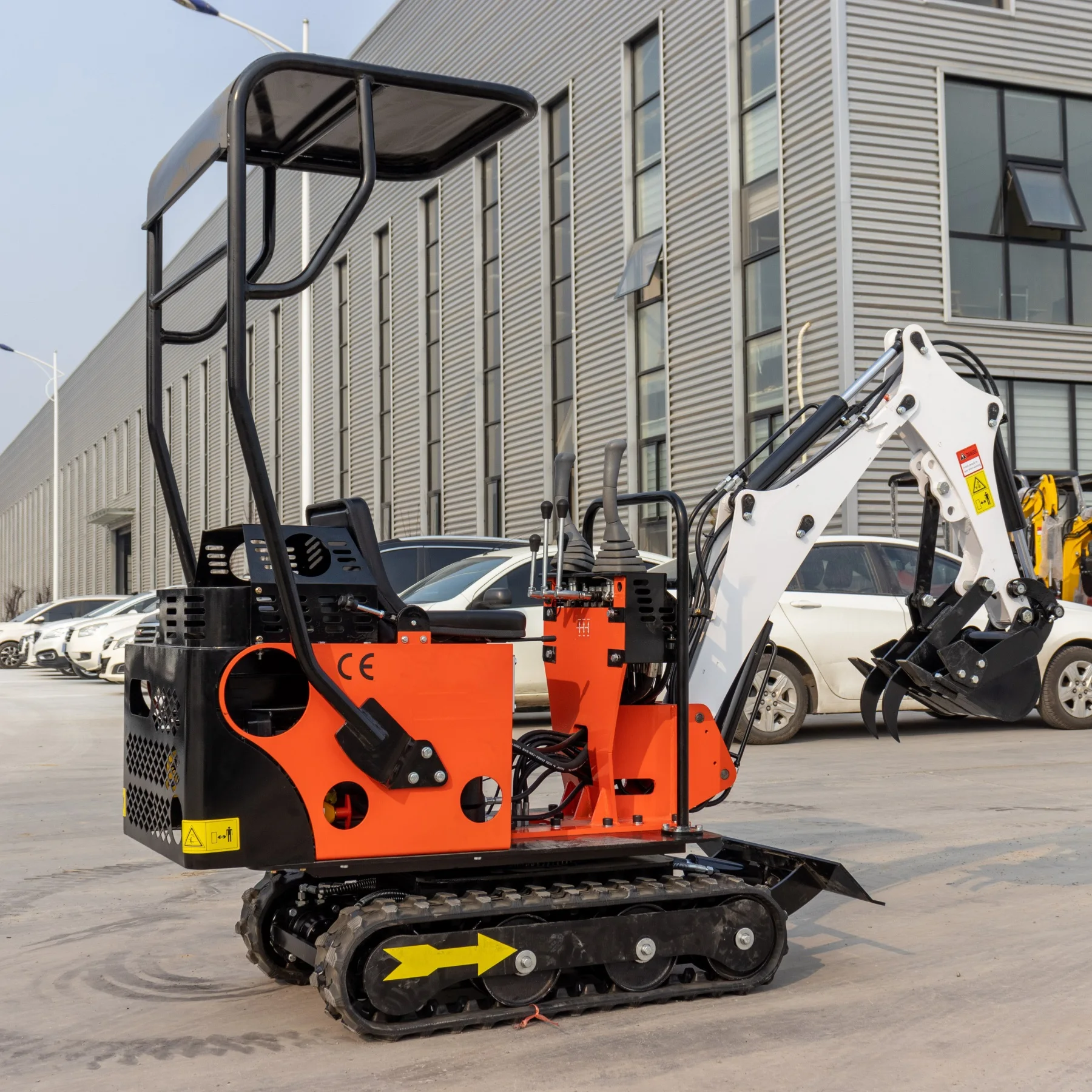 HT08 Mini digger excavator Small Crawler Excavator mini excavator with 2 cylinder