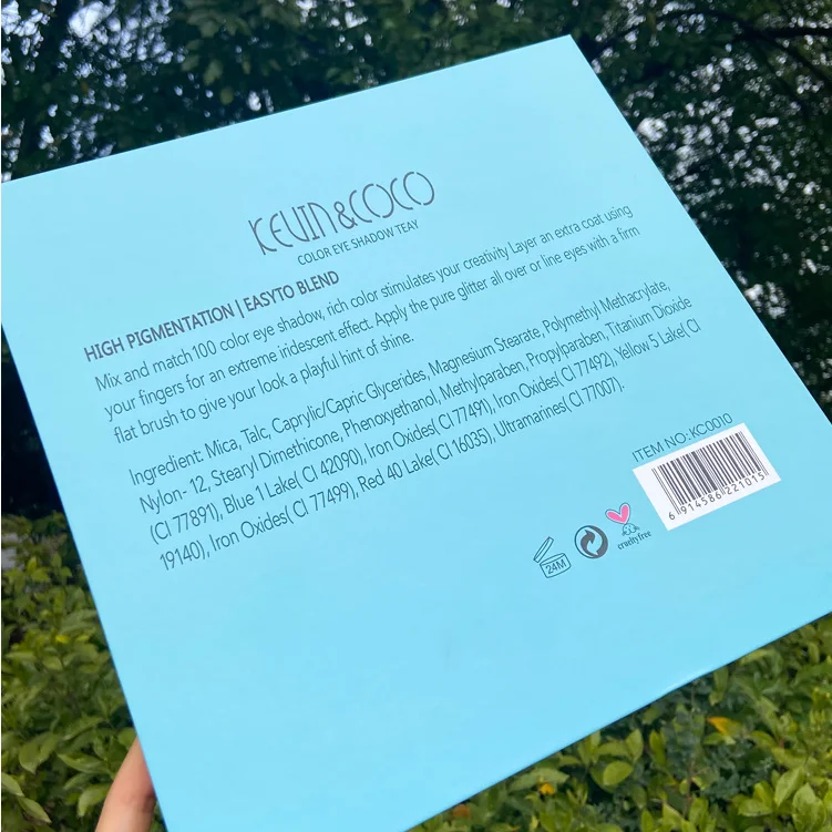 
 Hot sale Eye Shadow Palette 100 Color Neutral Pearlescent Matte Stock wholesale Low MOQ Bronzing Small batch Custom Private Logo  