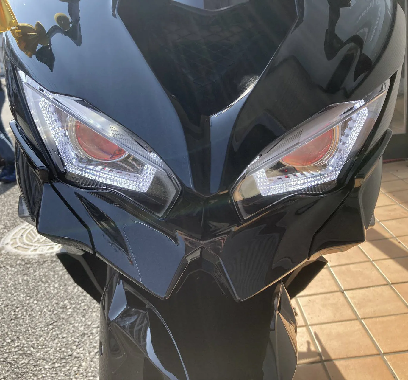 ファクトリーライト JPA Ninja LED Projector Headlight Assembly for Kawasaki ZX25R ZX6R