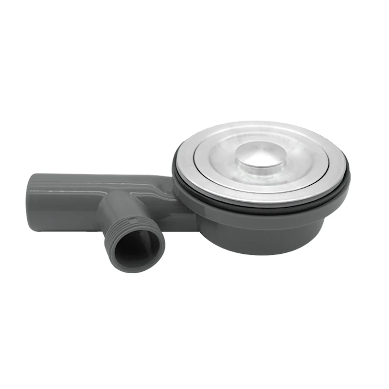 Hot Sale SS Sealing Lid Strainer Waste with Removable Deep Waste Basket Assembly  Drain Spoon Cup with Overflow Water