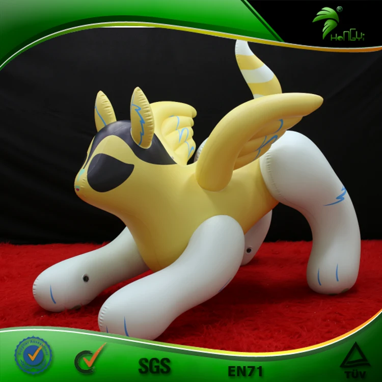 Custom Inflatable Balloon Manufacture Inflatable Wolf With Wing Hongyi ...