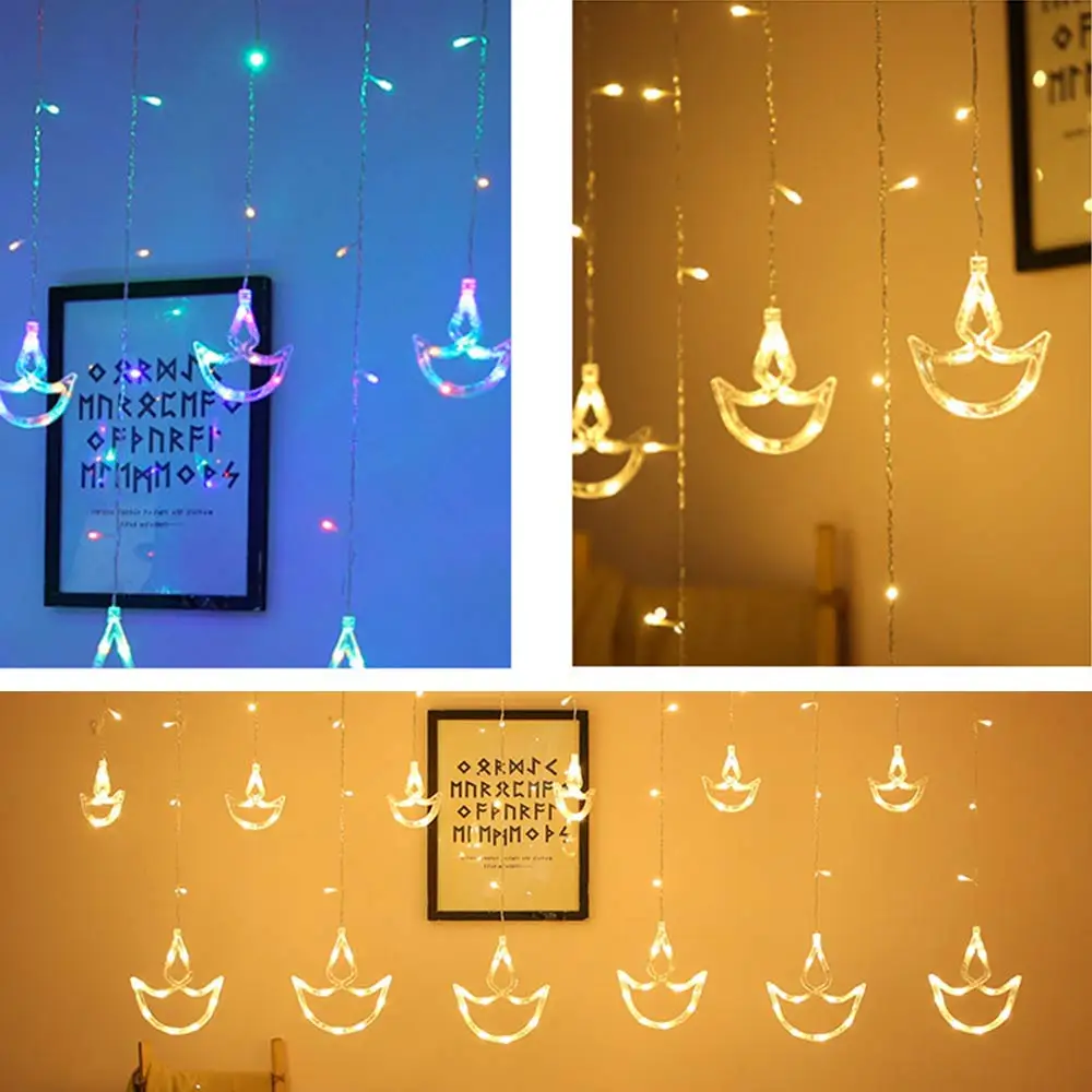 Led Diwali Lights Curtain Christmas Lights For Home Bedroom Party
