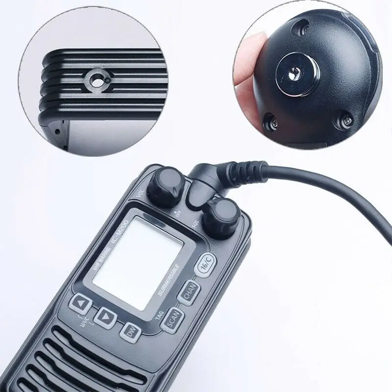 IC-M200 VHF Black Marine Radio