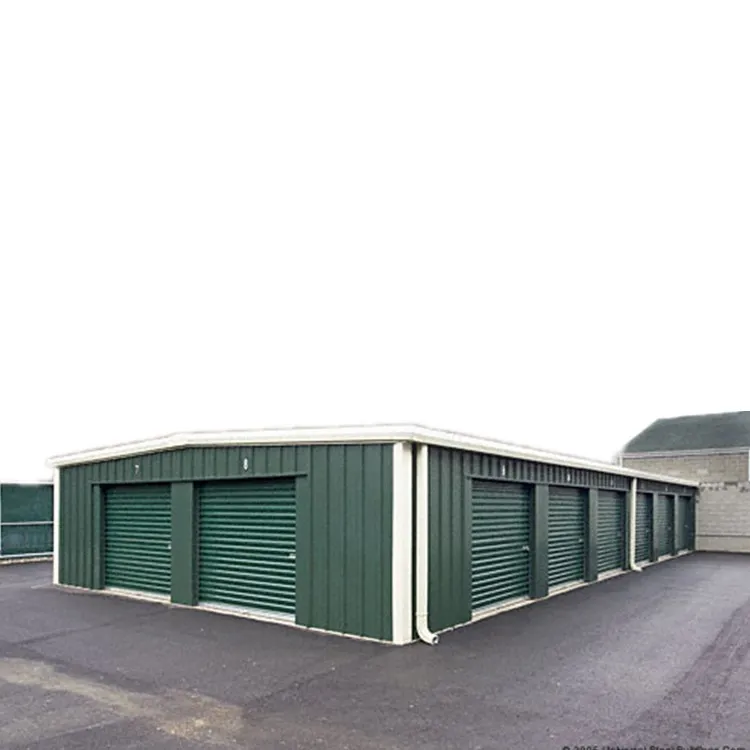 Industrial Design Style New Low-Cost Quick Build Prefab Steel Structure for Workshop Garage Shed & Inside Self Storage Units