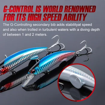 Lure ABS Sea Fishing Minnow Bait 110mm/64g Slow Sinking Artificial Hard Bait for Perch Wholesale – Minnow – view 5