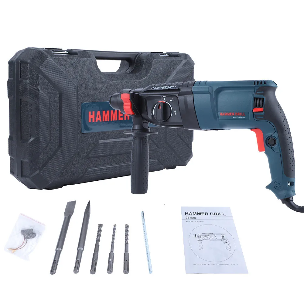 Sds Plus 820w Rotary Impact Hammer Drill 26mm Electric Power Hammer