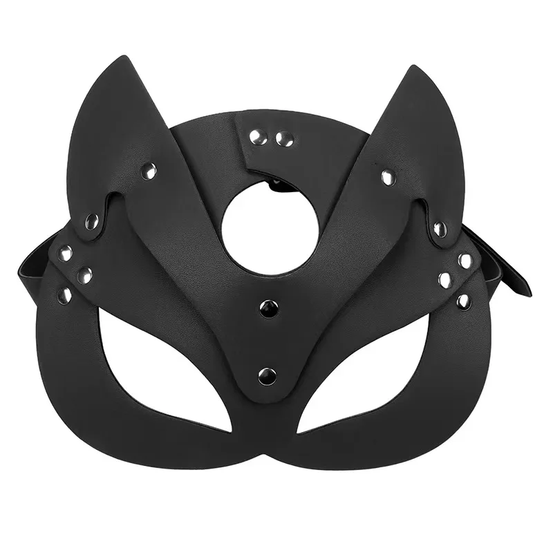 Fox Leather Eye Mask Role Play Helmet Bondage Masquerade Mask Other BDSM Products Toys  Sex Adult Face Party fox Masks