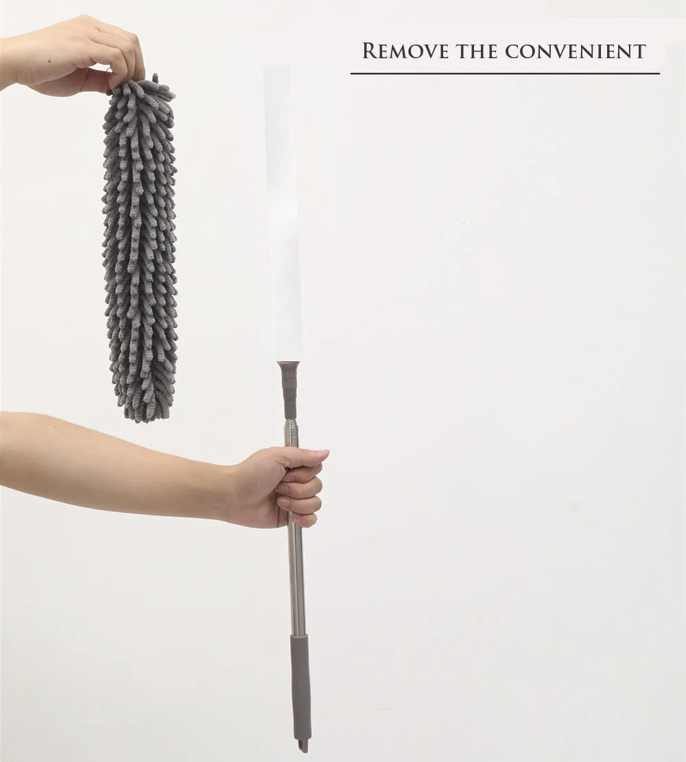 Extendable Duster for Cleaning Ceiling Fan Blind Car Bendable Long ...