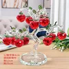 12 tiges courbes suspendues pommier rouge