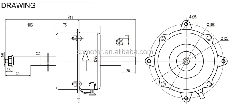 240v single phase ac fan motor factory price window air conditioner motor