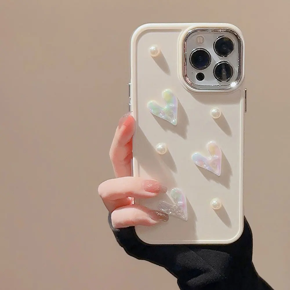 Pearl Phone Cases For Iphone X 7 8 10 11 12 13 14 15 Max Pro Plus Soft Love Heart Case Sjk177 Laudtec manufacture