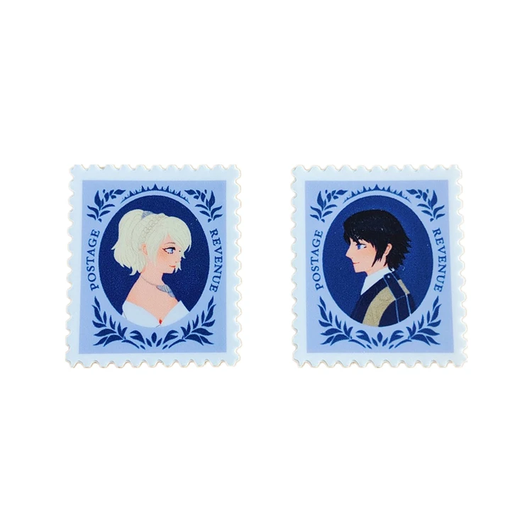 Cartoon Stamp Sticker Custom Address Mail Label Postcard Sticker