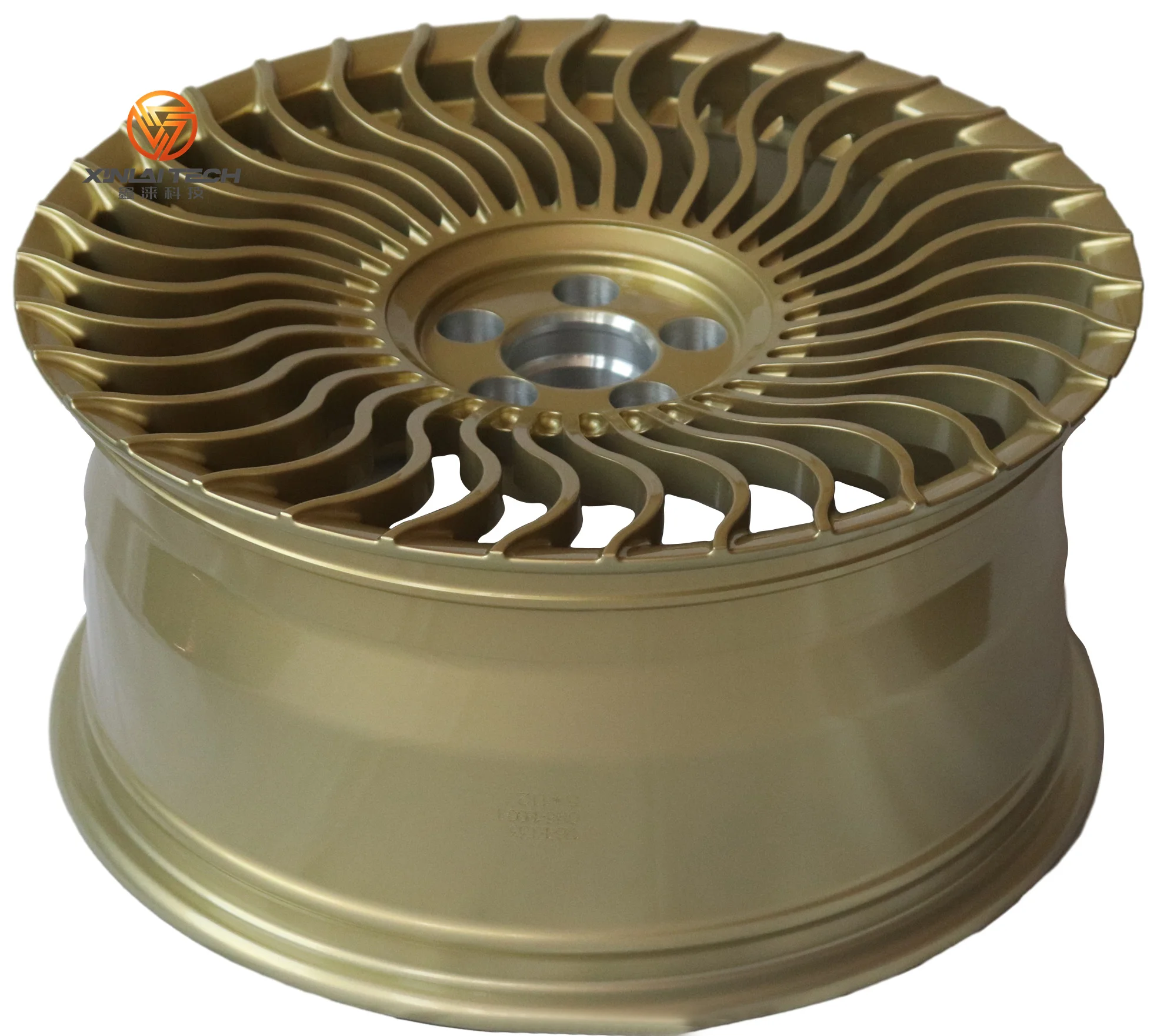 Hot New Sale 1 Piece Custom 18 19 20 21 22 23 24 Inch Car Rims Aluminum Alloy Forged Golden Car Wheels for Rolls-Royce Maybach