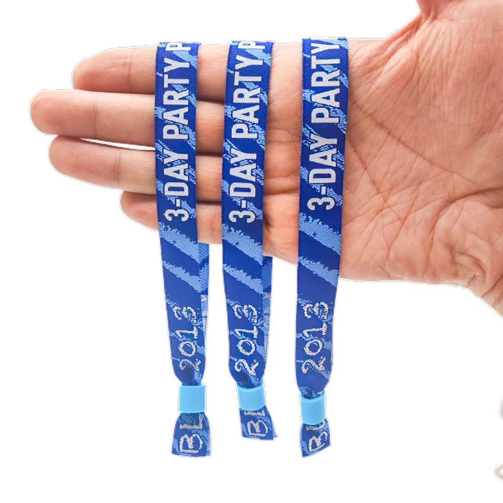 Customized Logo Printing Event Party Activity Festival Wristband Fabric