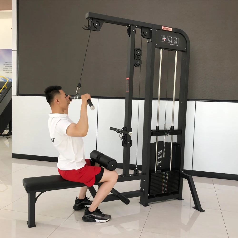 China Gym Equipment Pin Load Selection Machines Lat Pulldown Seated Low Row Machine Price