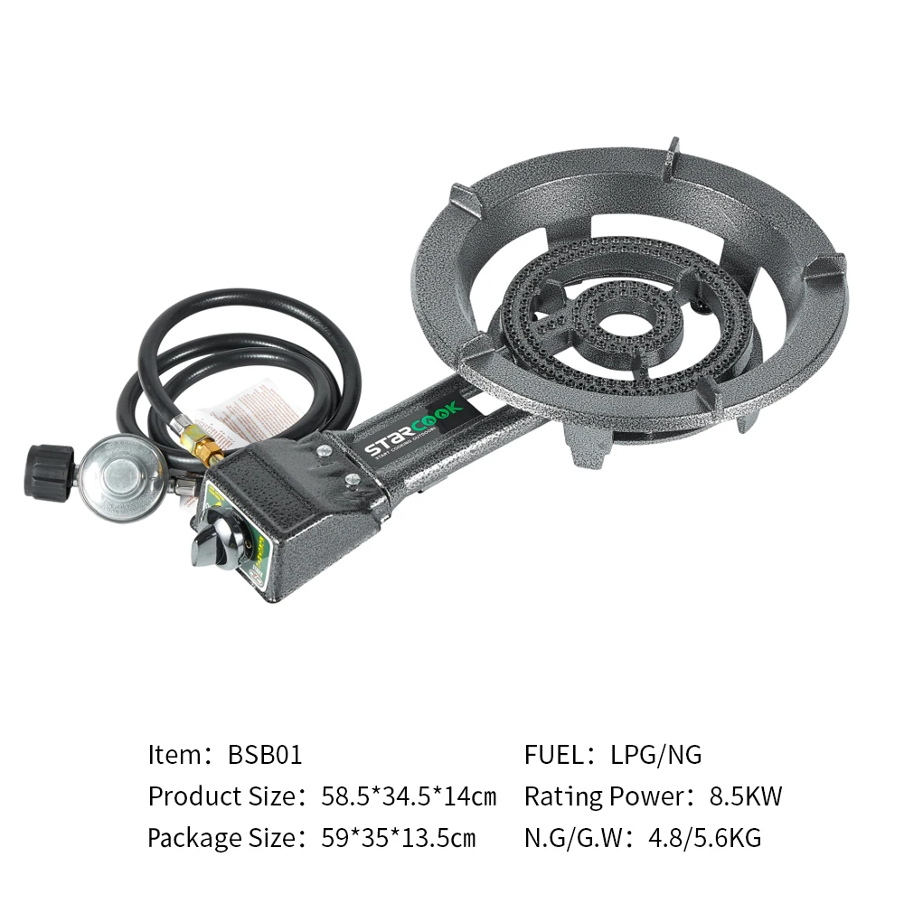 Outdoor Gas Electric Combination Cookers Camping BBQ1 Burner Gas Stove