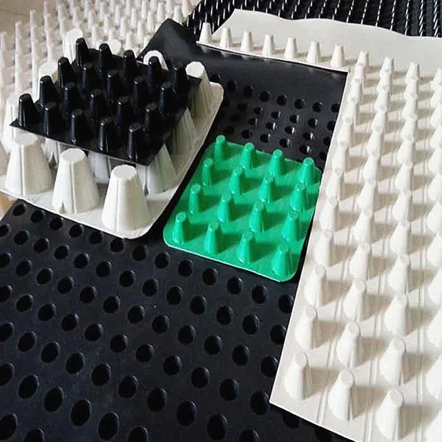 Composite Plastic HDPE Dimpled Foundation Waterproofing Drainage Board Waterproof Wall Boards