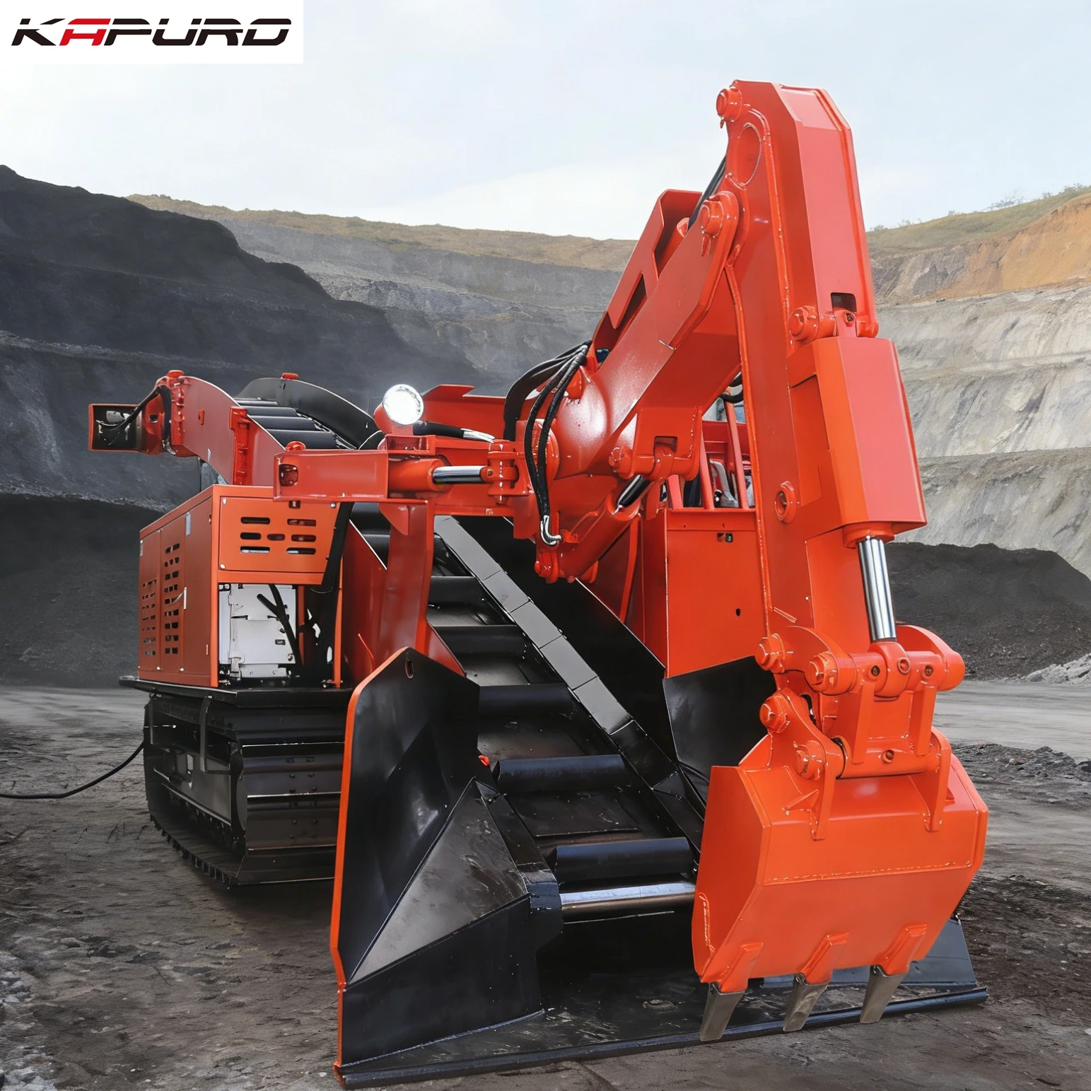 MTS-180 Multi-Functional Crawler Mucking Loader for Tunneling with 180m/h Capacity and Motor