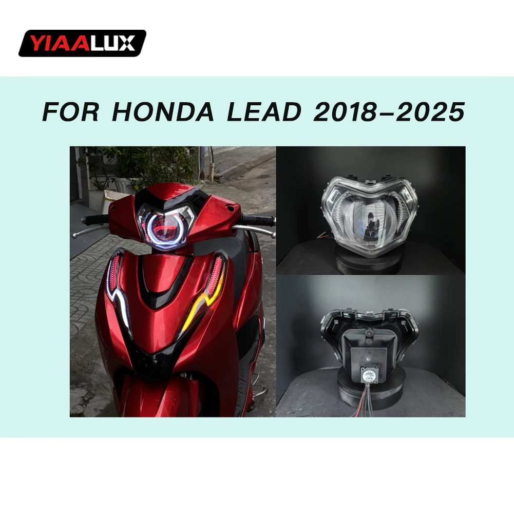 product front headlight motor head lamp for honda lead125 2018 2025 motorcycle model-2