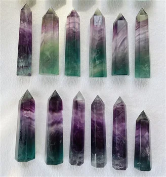 キャンディ フローライト　ポイント　3本セット　レインボウ キャンディ フローライトポイント3本セットレインボウ