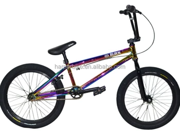 CADRE CR-MO ROBUSTE ALTA 20 FREESTYLE BMX BICYCLETTE NÉON (OIL SLICK