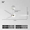 52INCH-White+Gold Light Plate