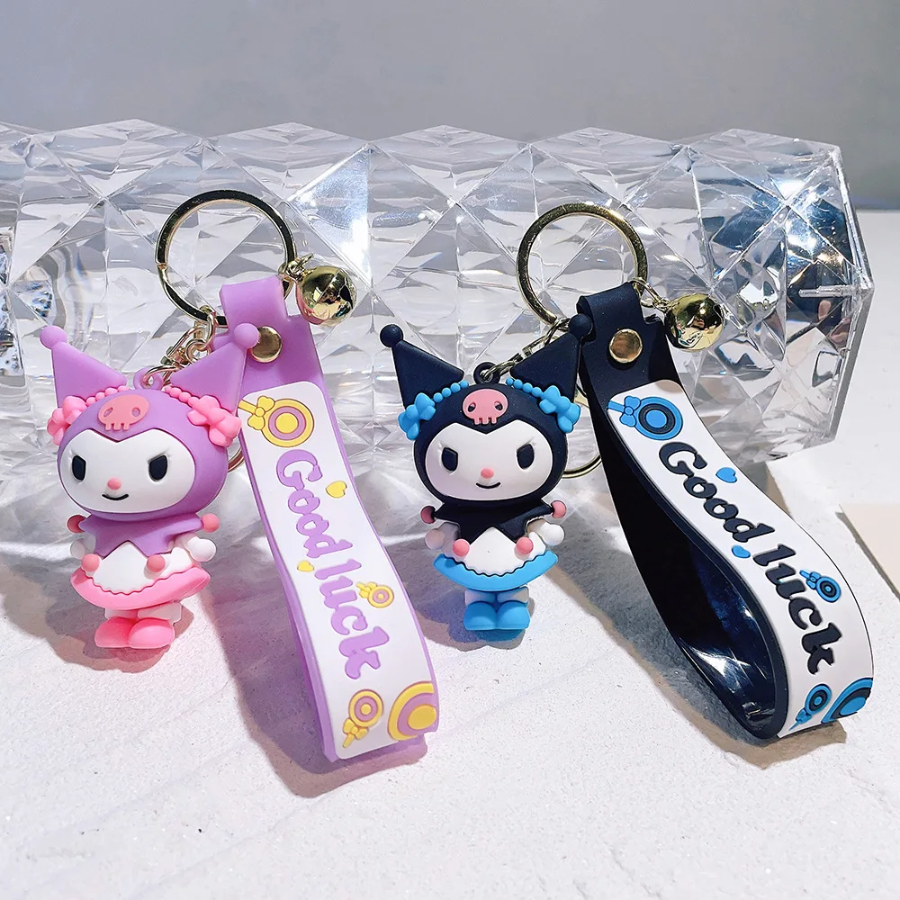 50 Types Of Wholesale Kulomi Key Chain 3d Soft Silicone Kuromi Key Ring ...