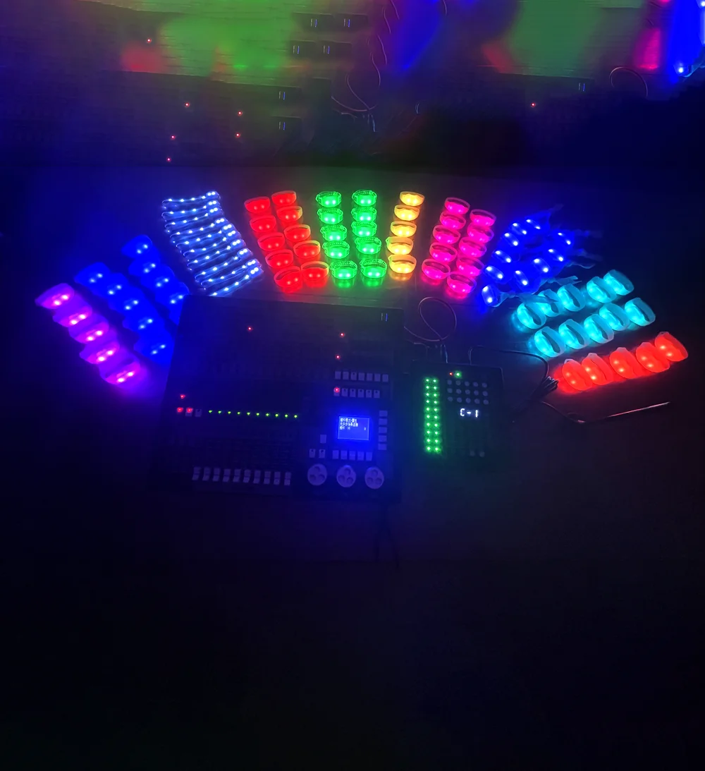 SUNJET TK LED Wristband XV Birthday Wedding Hot Seller Radio/DMX/Audio Controller LED Bracelet Glowing Pulsera LED