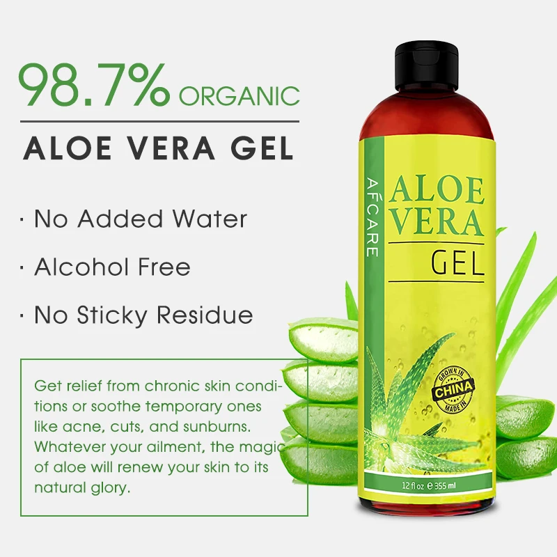 Aloe Vera Gel Puro Organic 92% Alcohol Free Moisturizer Aloe Vera ...