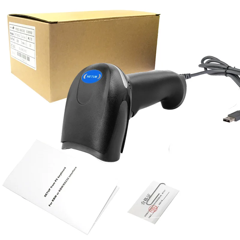Laser CCD Warehouse Express Wired USB Barcode Scanner 2000Mah Handheld 1D 2D QR Wireless Barcode Scanner