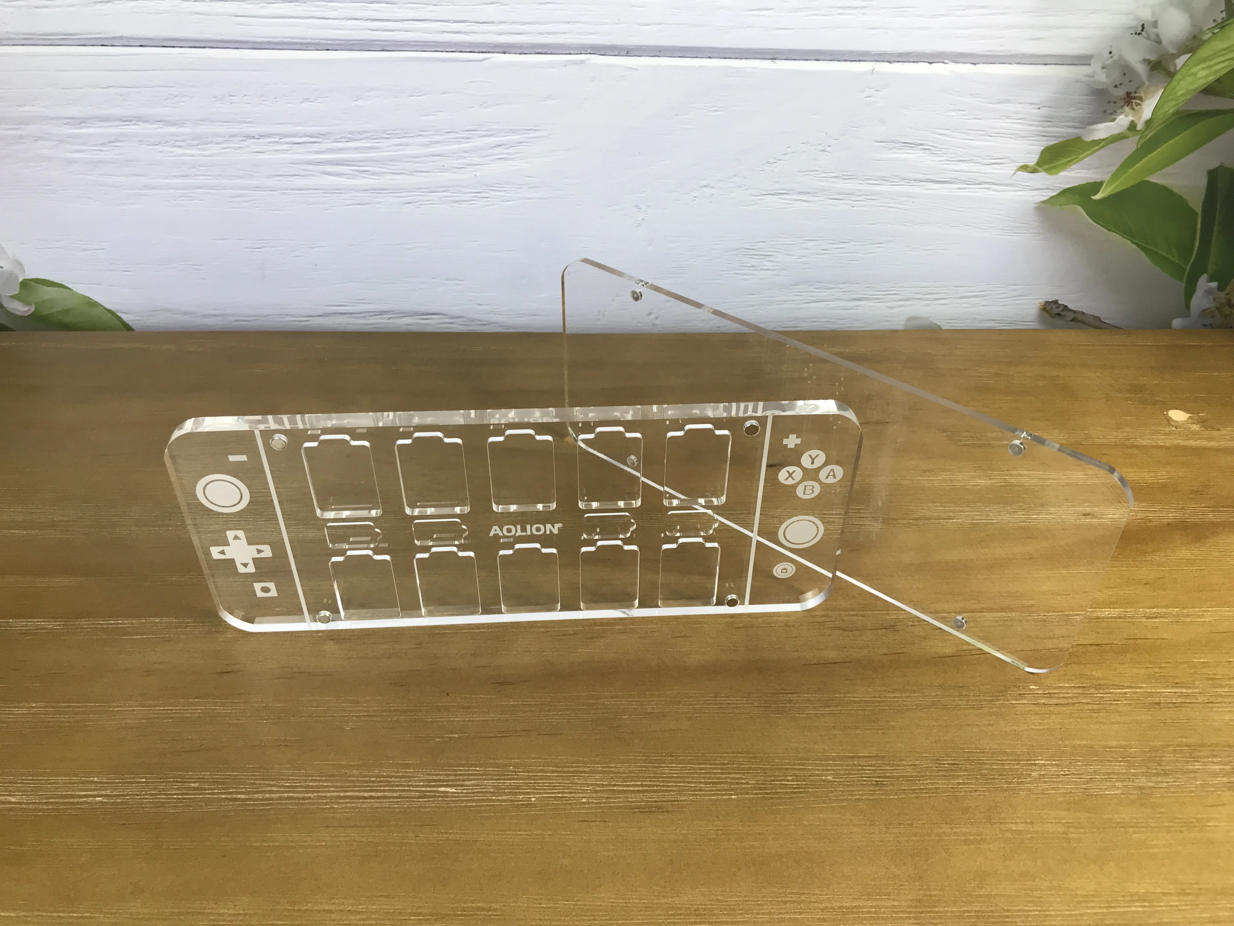 Switch Game Cassette Storage Box Transparent Acrylic Material Magnetic Display Stand Crystal Magnetic Cassette for Nintendo