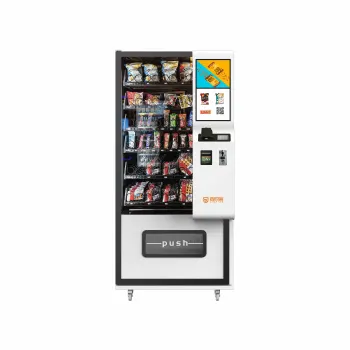 JSK  Cheap And Big Capacity Single Drinks And Snacks Vending Machine Touch Screen Transparent Distributeur Automatique For Food
