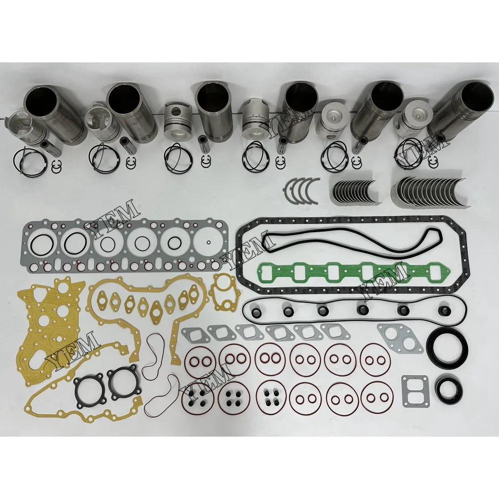High Quality Overhaul Kit With Engine Bearings Cylinder Piston Rings Full Gasket Kit For Nissan FD6 Engine Spare Parts