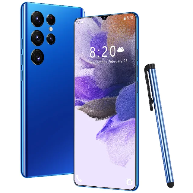 Popular Smartphone S23 Ultra4G inch Full Screen 2+16G Android Mobile Phones Built-in stylus Face ID Unlocked Cell Phone