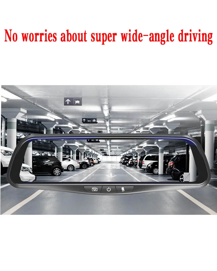 10 Inch Sensor 10 Inch Touch Sensor Hd 1080p Dual Lens System Dash Cam Car Dvr Video ...