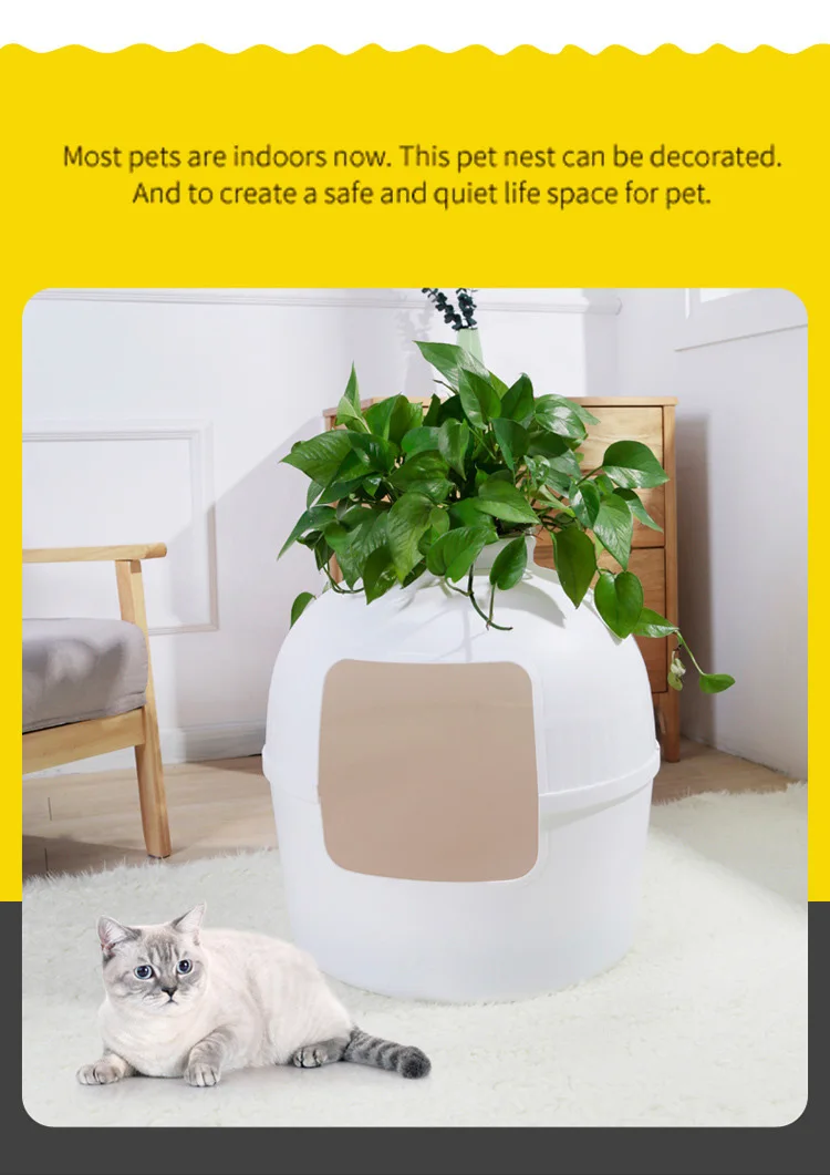 New Good Pet Stuff Hidden Litter Litter Box Planting Cat Litter Box