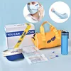Yellow and blue sports crossbody bag-sun-protection hat-cooling