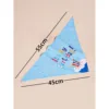 bufanda triangular azul