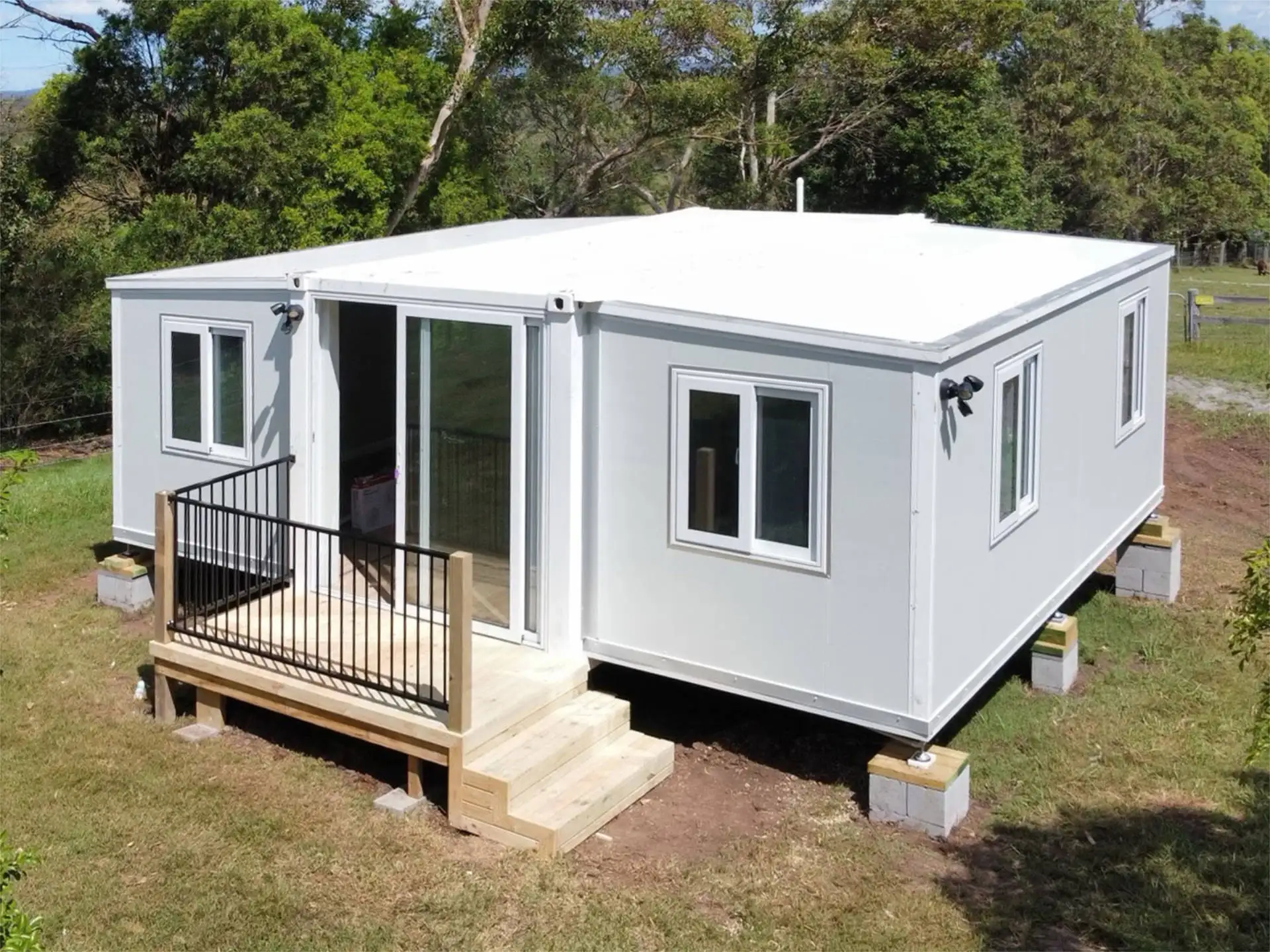 Mh 40ft Expandable Container House With Glass Wall 40ft Expandable ...