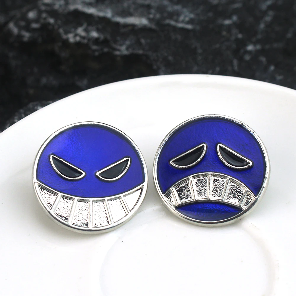 Anime Ace Necklace for Women Men Metal Rotating Pendant