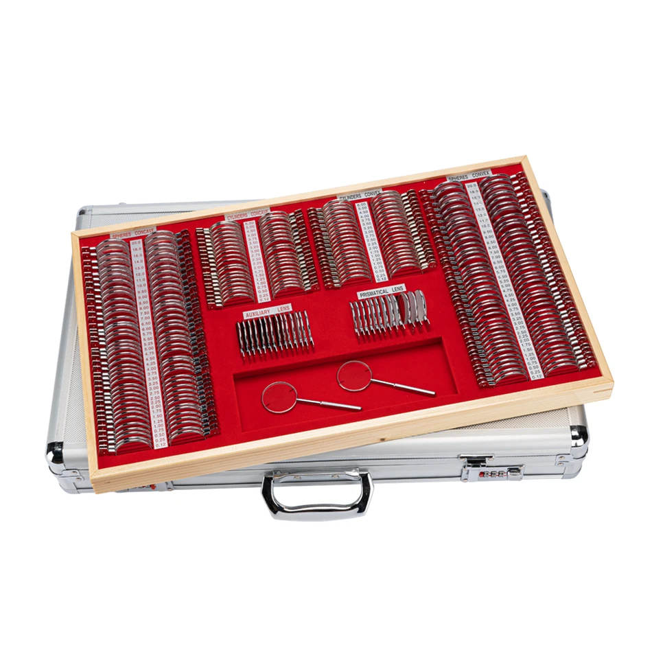 Optical Optometry 266 pieces box trial lens set trial lens set JS-266