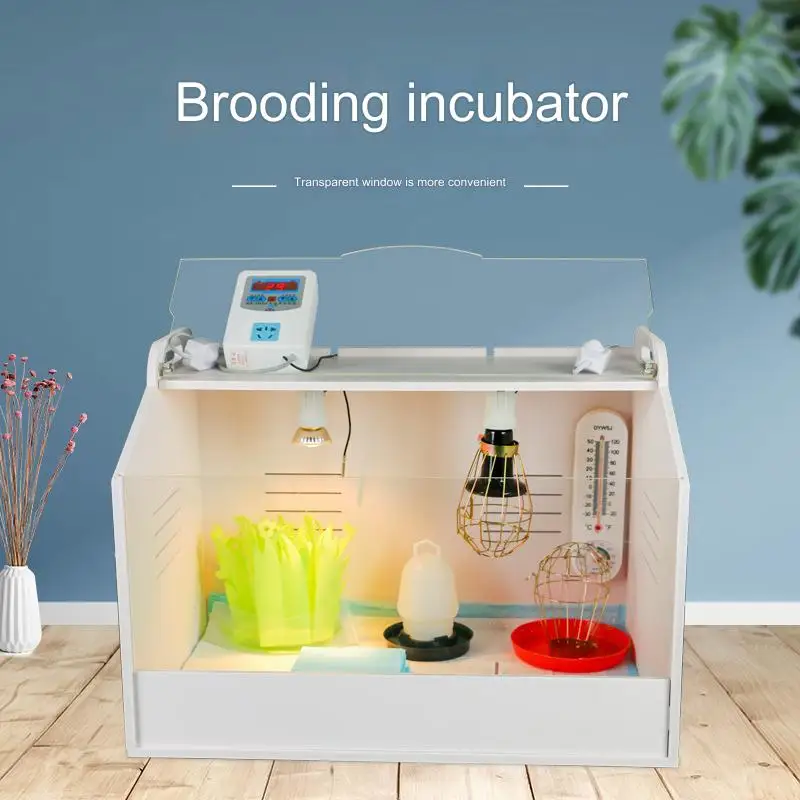 Chicken Coop Brooder Box Quail Bird Brooder Machine Heater Cage Lamp Coop Brooder for Chicks