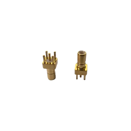 SSMB-JE RF Connector Gold Plated SSMB Male Head Coaxial Connector PCB Mount Connector