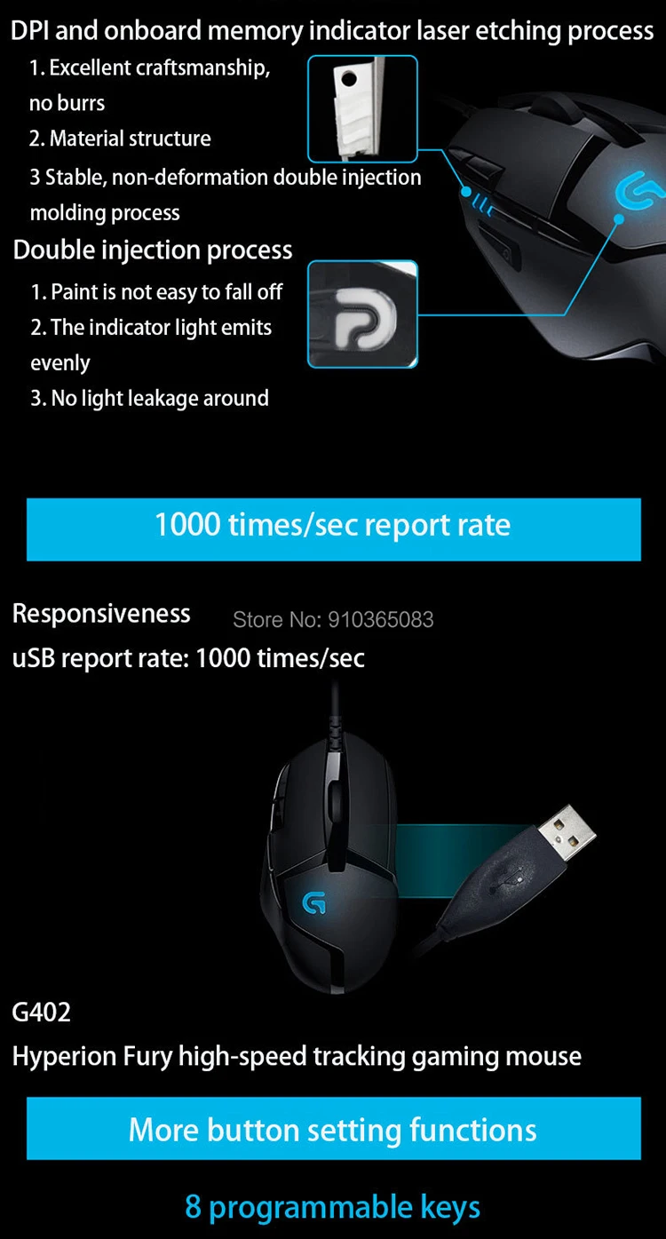 Logitech G402 Gaming Wired Fps Pubg Macro Programming Mouse Buy Logitech G402 Wired Mouse Gaming Wired Mice Programming Mouse Product On Alibaba Com