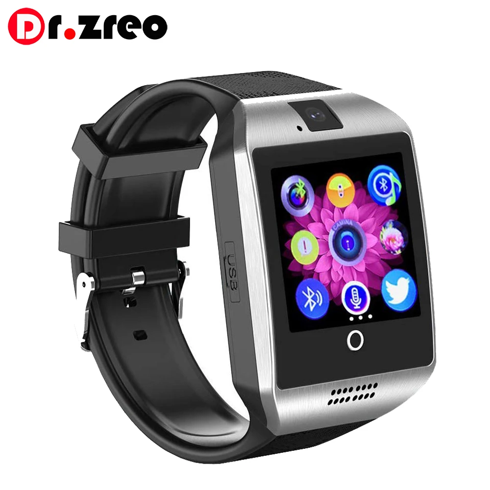 Smart Watch Q18 Smartwatch Touchscreen Smart Wrist Watch Sports Fitness Tracker with Camera SIM SD Card Slot Pedometer Men Women