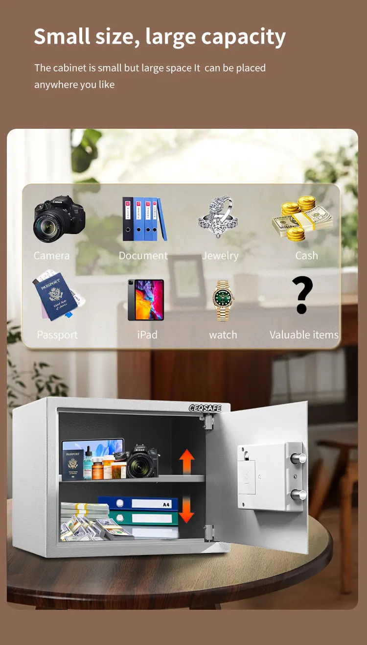 CEQSAFE China Economic Small Safety Box Steel Mechanical Mini Digital Safe Box factory