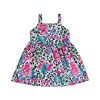 Stampa Floreale Multicolore con Leopardo Tropicale