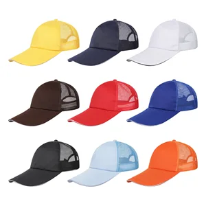 Mesh Hat Cap Custom 6 Panel Polyester Hole Perforated Baseball Caps Outdoor Running Hat Men Golf Hat Performance Sponge Cap